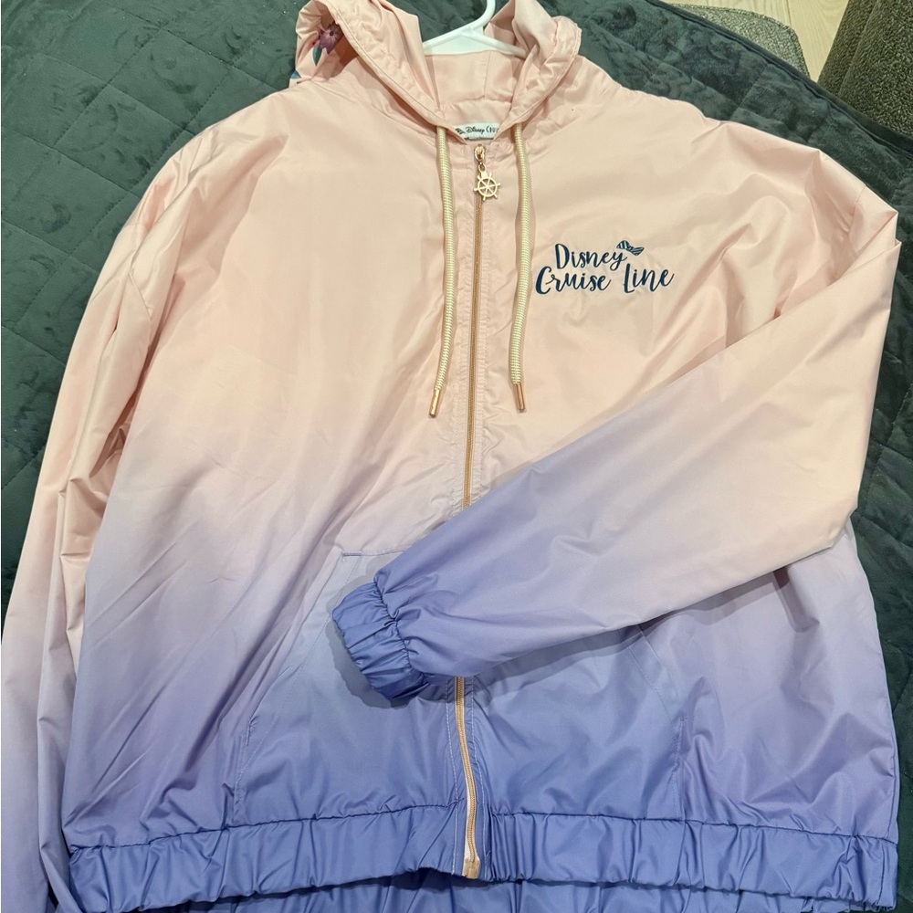 Rare Disney Cruise Line Jacket - Purple & Pink